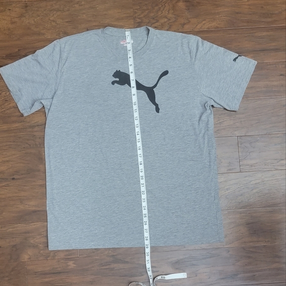 Puma Men's Grey Size Large T-Shirt - Picture 5 of 6